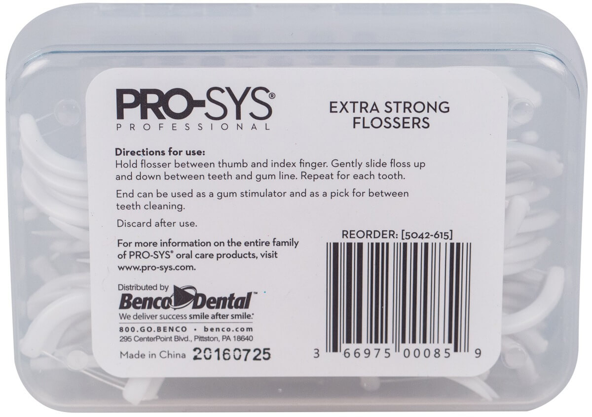 Extra Strong Flossers with Flosser Pick