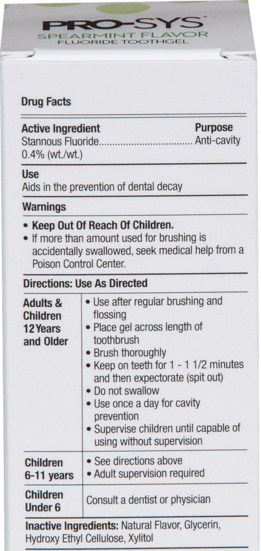 Stannous Fluoride Toothgel 0.4%, Mint