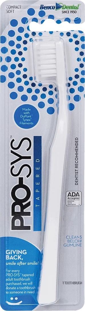 Extra-Soft Tapered Toothbrush for Adults