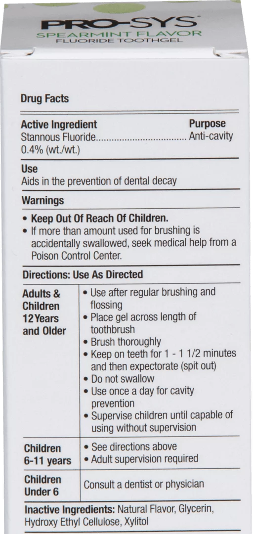 Stannous Fluoride Toothgel 0.4%, Mint