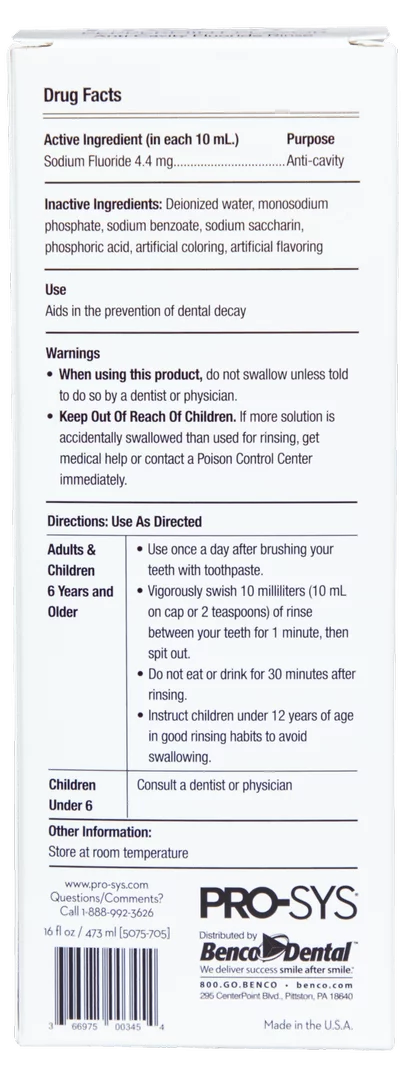 Ortho Rinse Anti-Cavity Mouthwash
