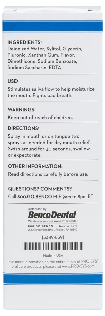 Alcohol-Free Dry Mouth Spray