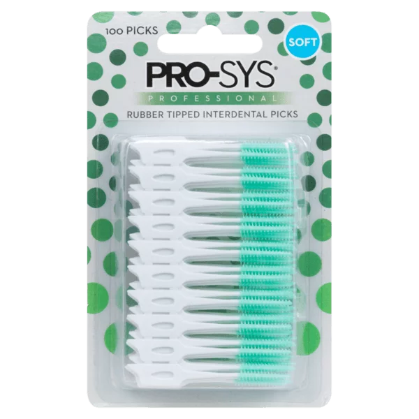 Rubber Tipped Latex-Free Interdental Picks
